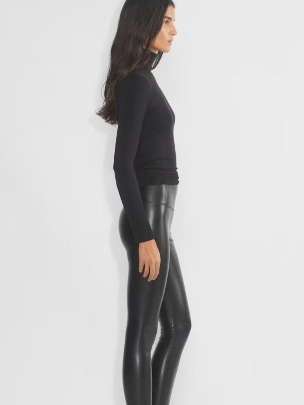 Wilfred Free Black Faux Leather Pants Leggings